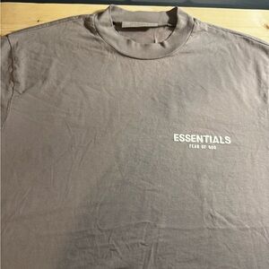 Fear of God Essentials Short Sleeve Tee in Taupe